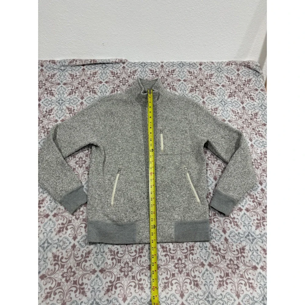 J. Crew Sporting Life Mens Full Zip Sweater Jacket Heather Grey Size M 77388